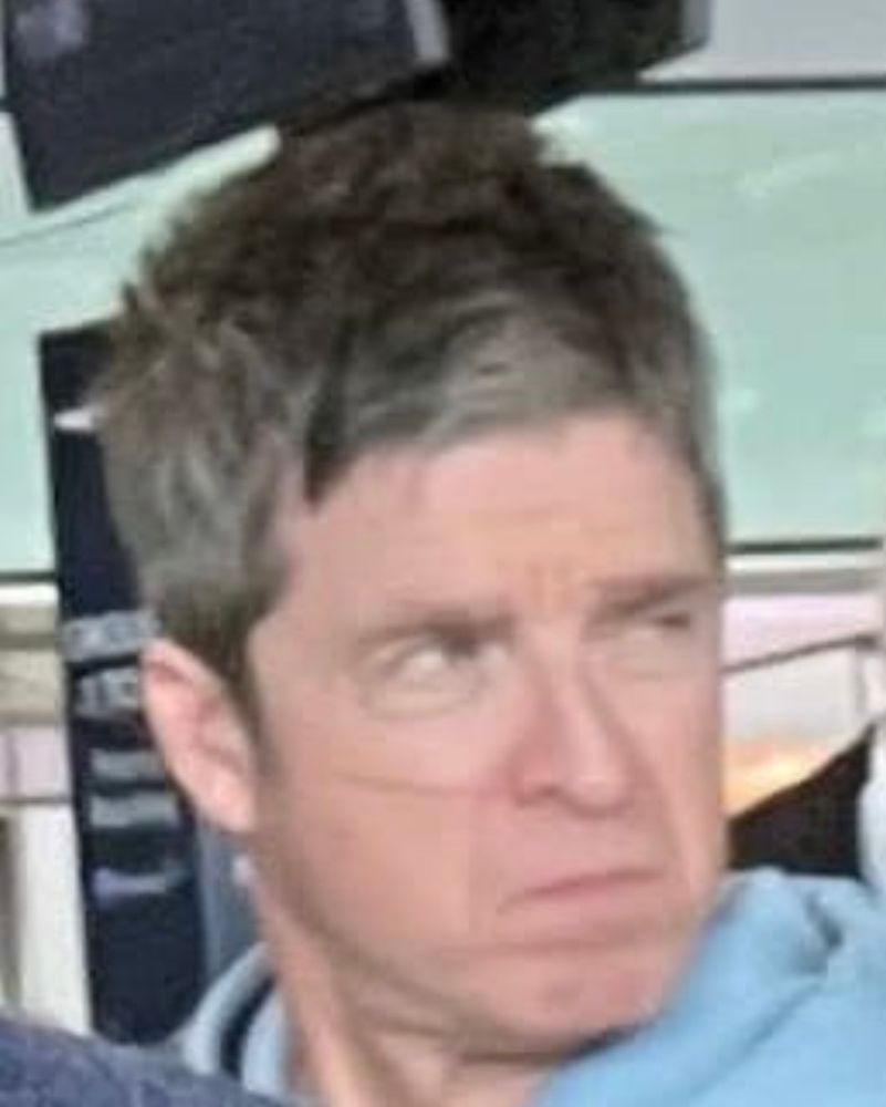 A ‘zoom’ of the same image, showing Noel’s face. 