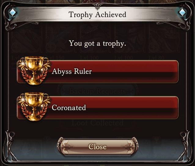 "coronated" trophy unlock for 2k clears of each regalia raid