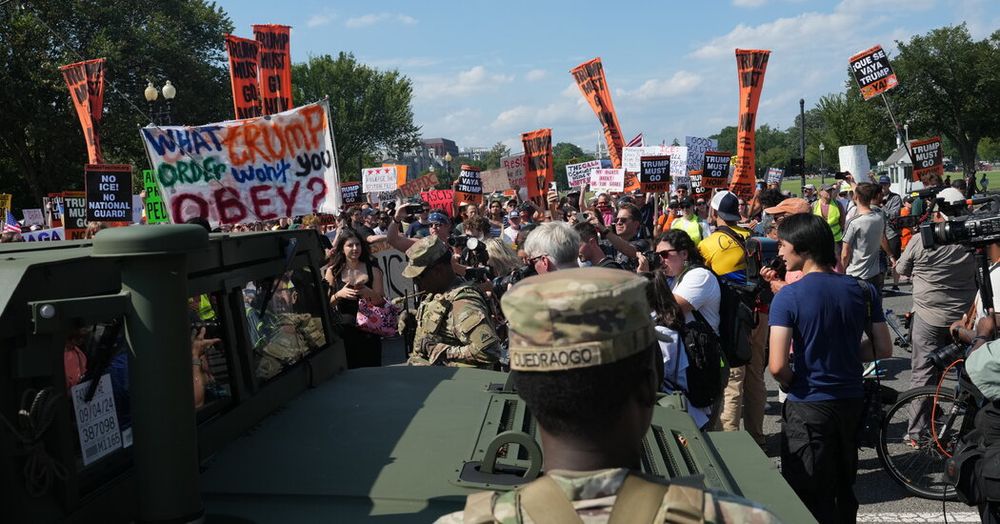 A largely peaceful march filled downtown Washington with chants and whistles.