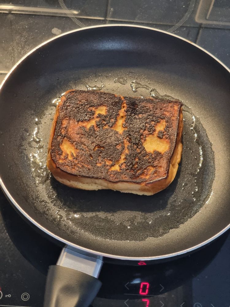 burnt french toast