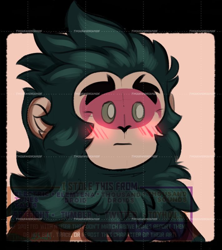 A bust of a lego style journey to the west originaly character who is Japanese Nue looking adoringly but shyly at his lover.