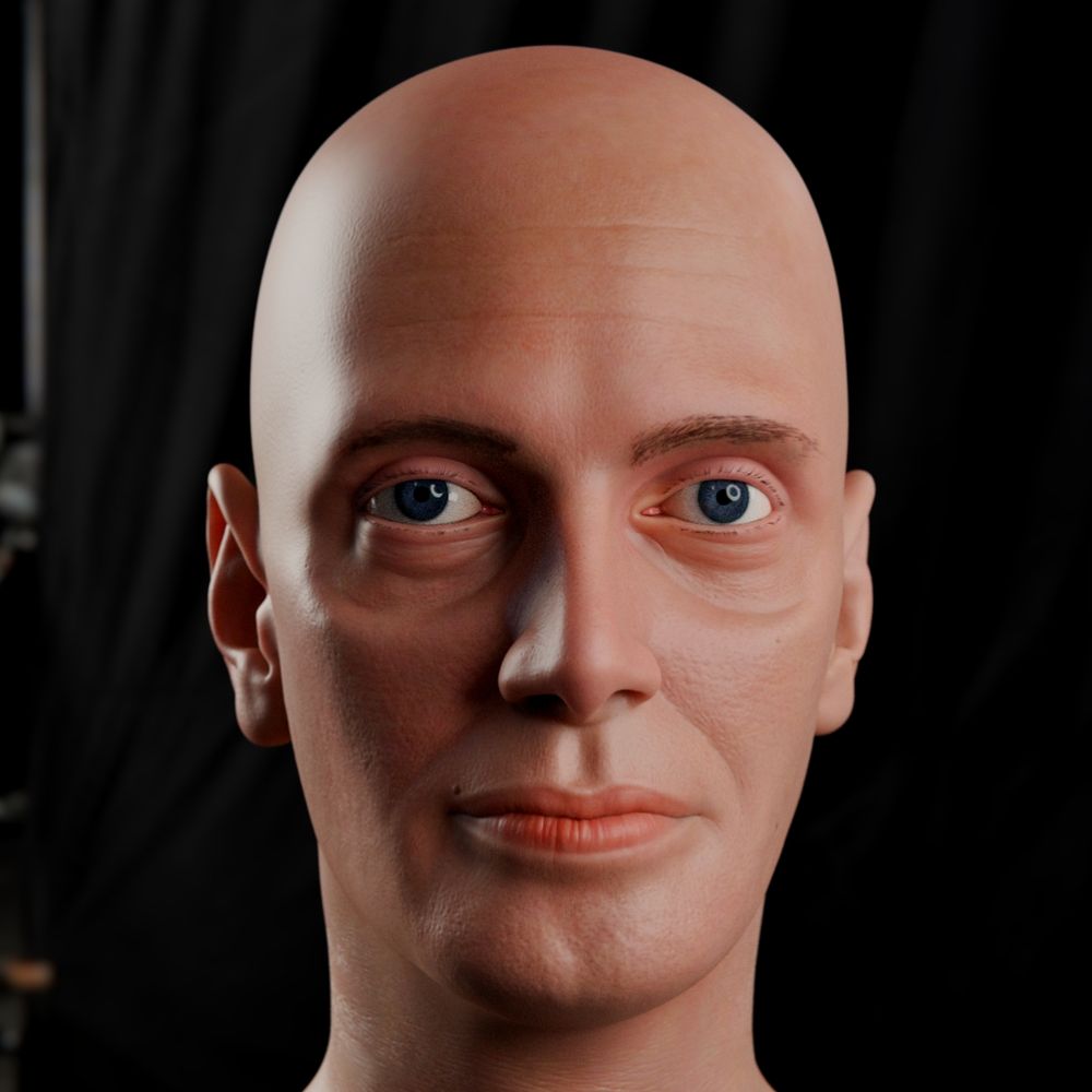 A work in progress 3d portrait render of Steve Buscemi. 
