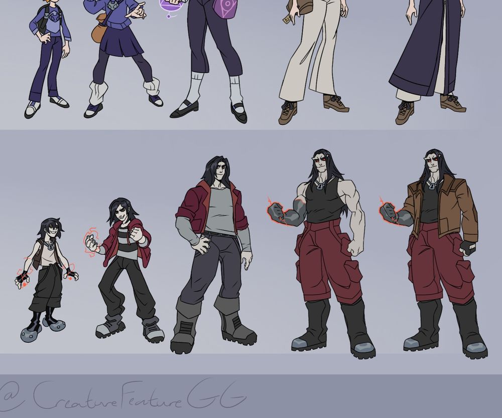 Redesigns of Kevin from Ben 10 aged 11, 14, 17 and 19