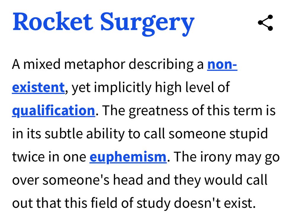 Definition of rocket surgery