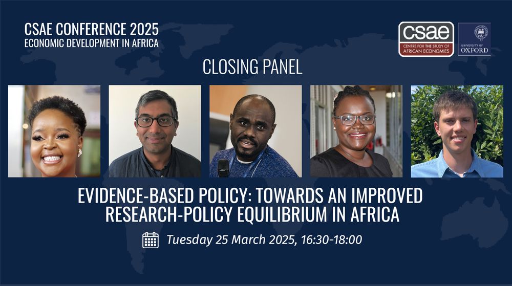 csae conference 2025 closing panel graphic with photographs of Ranil Dissanayake, Miriam Laker, Justice Tei Mensah, Nompumelelo Nyathi-Mohohlwane, and Oliver Hanney