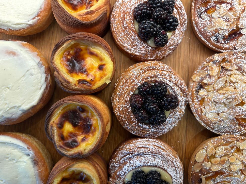 delightful pastries shot from above