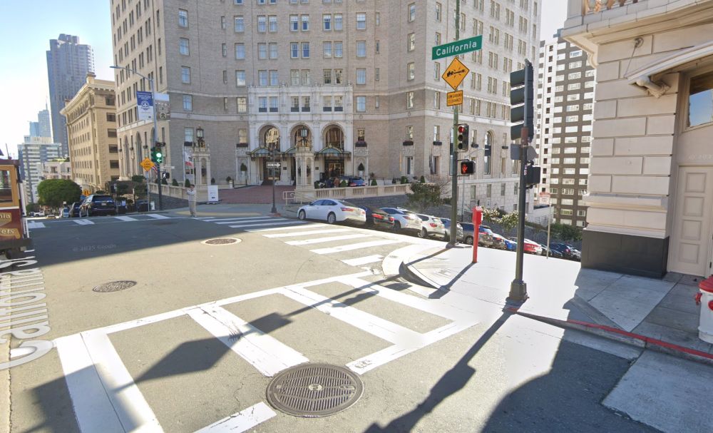 Google Street View of Mark Hopkins Hotel