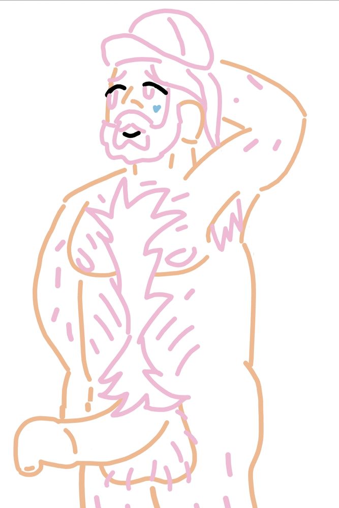 The same man, but in a pink cap instead