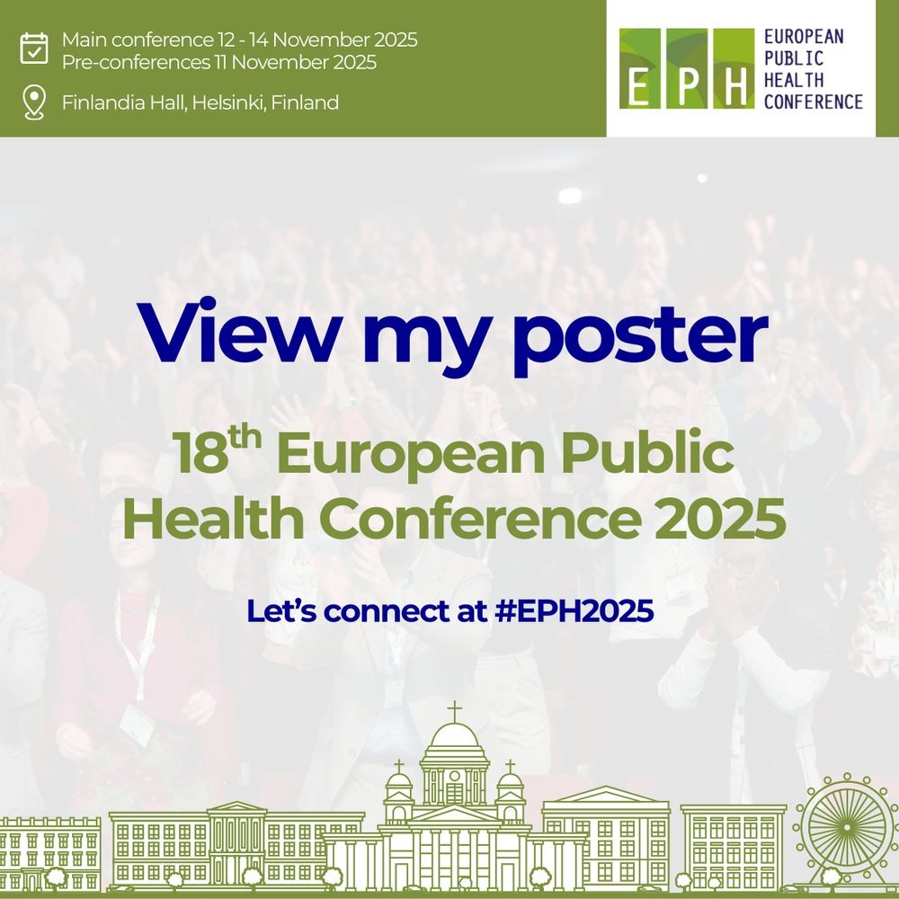 Banner: View my poster - 18th European Public Health Conference 2025