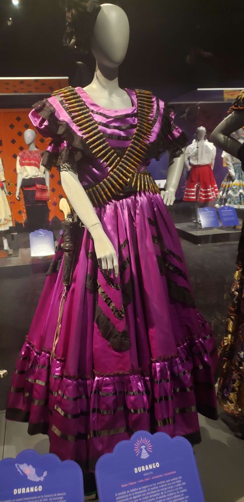 a photo of a woman's regional mexican fashion