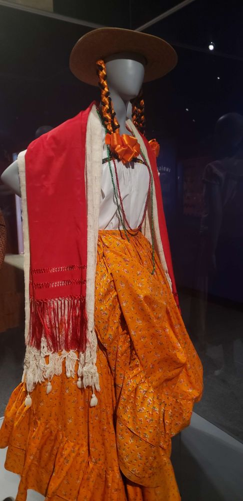 a photo of a woman's regional mexican fashion