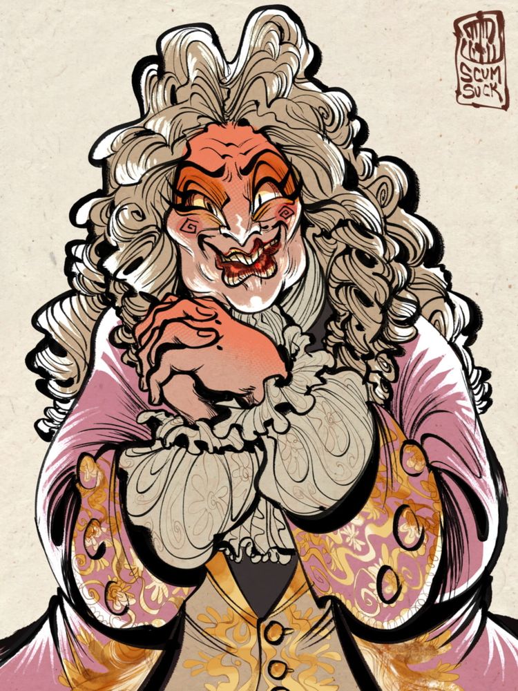 Flat color version of previous illustration
