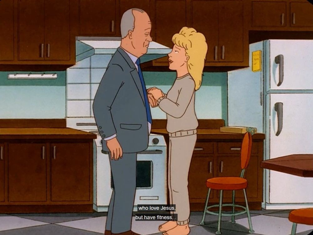 Luanne telling Buck no cuz she likes men her own age with fitness