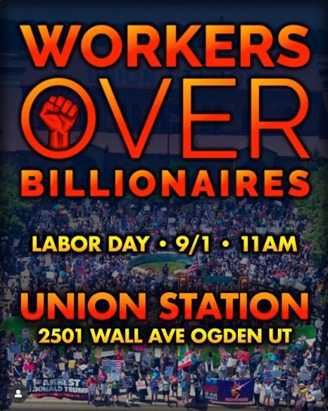 Poster describing the Labor Day Rally, Ogden Utah
