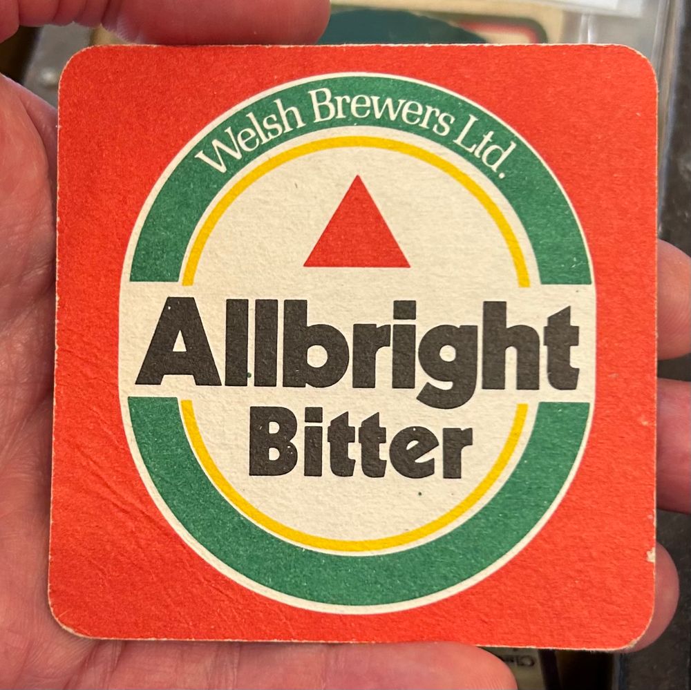 Beer mat saying Welsh Brewers Ltd
Albright Bitter