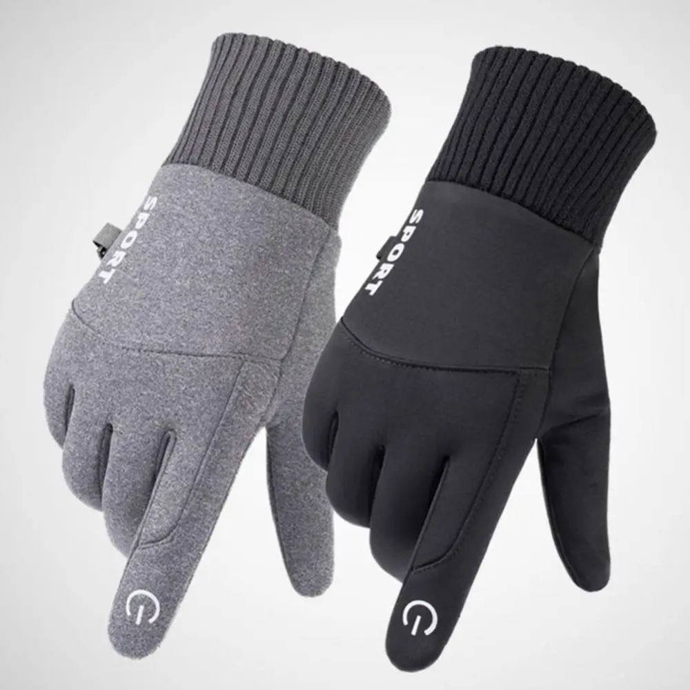 Moto Gloves 1 Pair Stylish Anti-Skid Warm  Women Men Touch Screen Riding Gloves Cycling Accessories