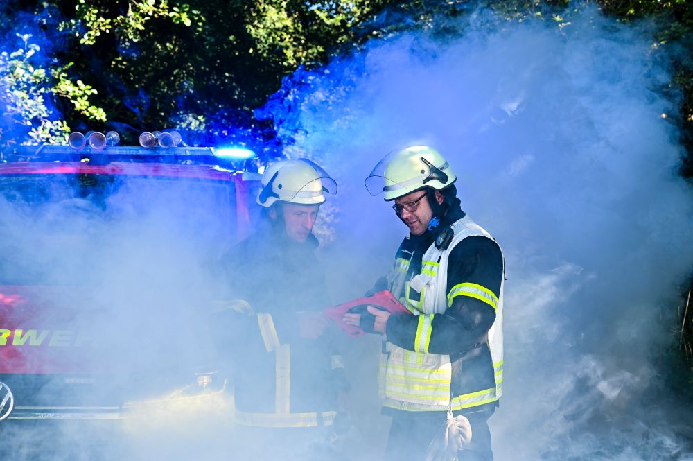 Live-Bilder aus der Luft – Die Drohne liefert den Einsatzkräften hochauflösende Live-Bilder und gibt so eine schnell Übersicht vom Einsatzort. Credit: DLR (CC BY-NC-ND 3.0)