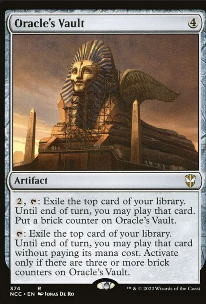 The Oracle's Vault Magic Card.