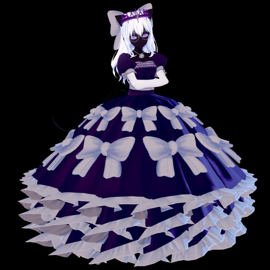 Stiitch Self Insert in a big princess dress