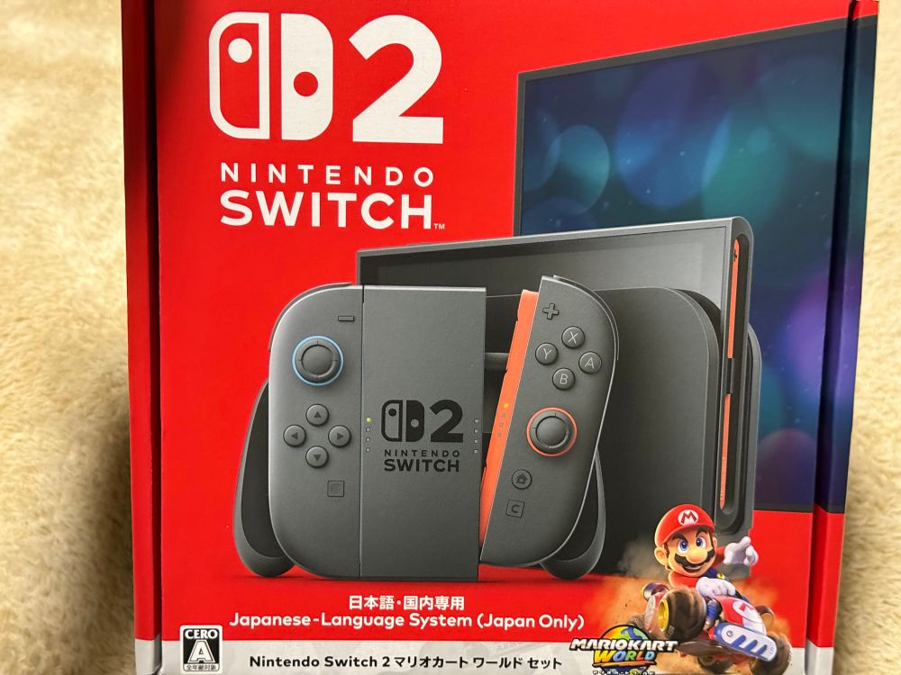 プチプチに巻かれていないNintendo Switch 2