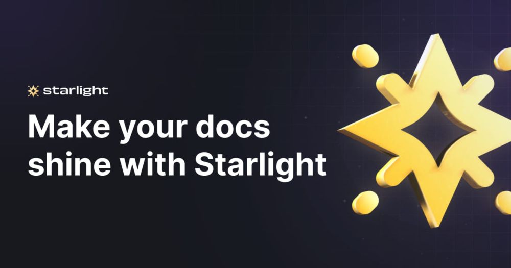 Starlight 🌟 Build documentation sites with Astro