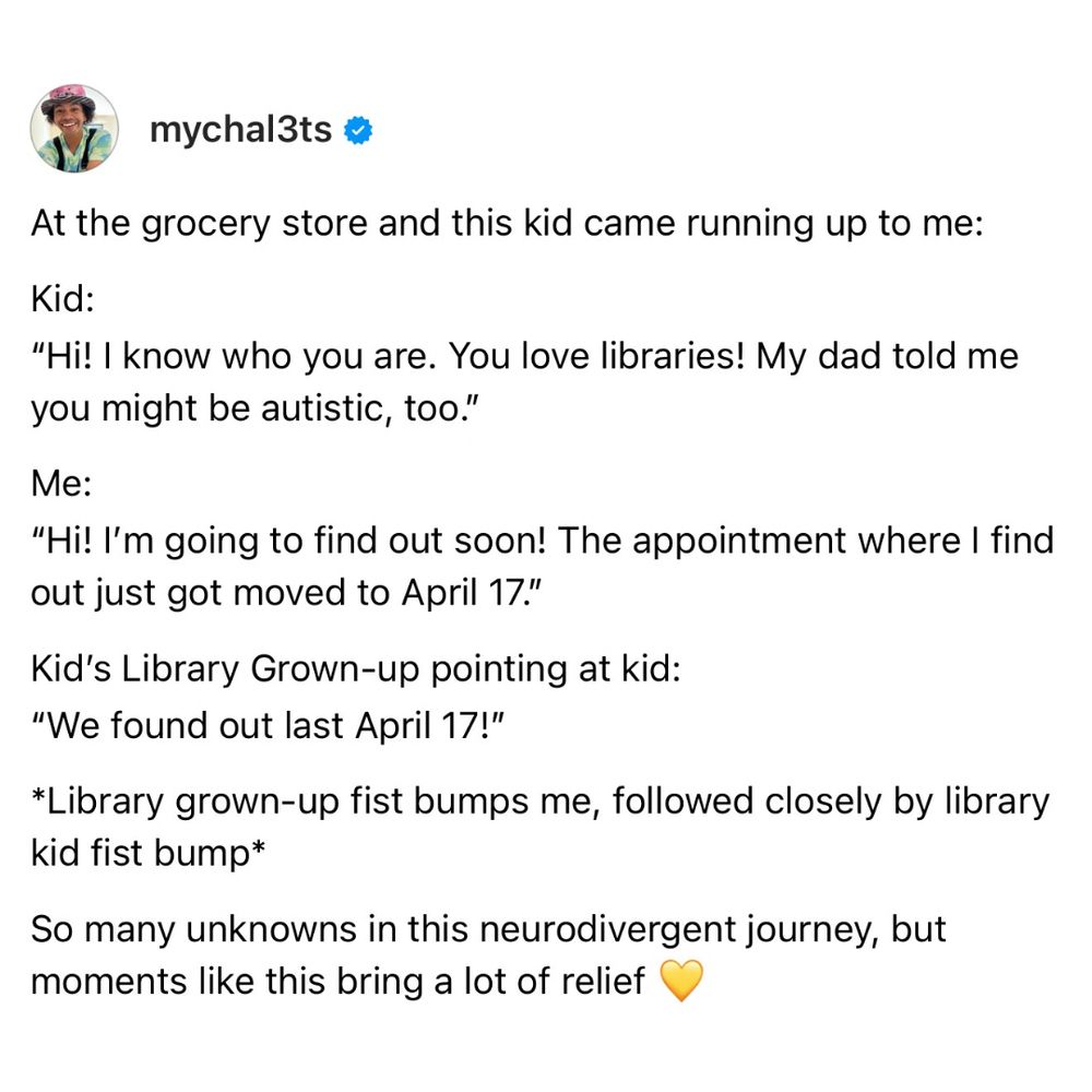 Post from Mychal3ts reads: At the grocery store and this kid came running up to me: Kid: 