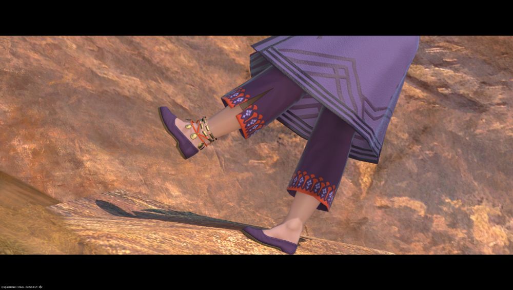 Temple slips on a wet rock.