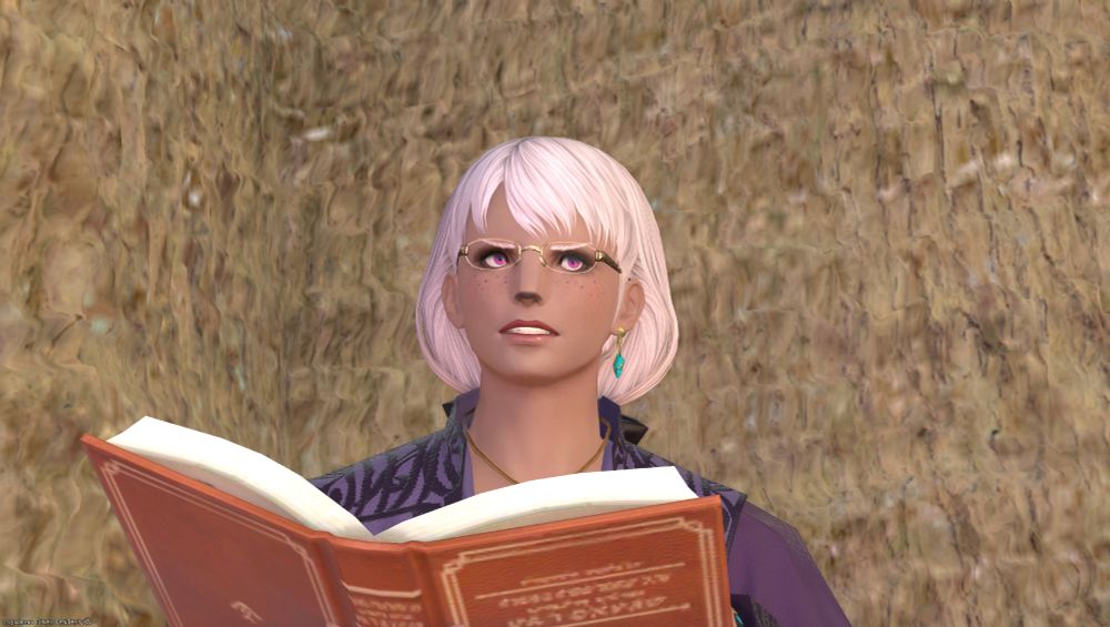 Temple looks up from her book in surprise!