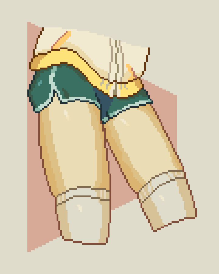 Pixel art study of @maridiansnack.bsky.social's art.