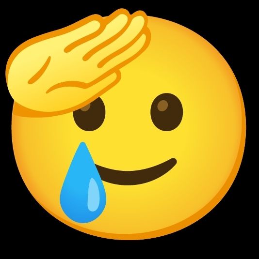A smiley with a single tear is saluting the death of Osama Bin Laden despite being an icon on the Internet that has no legitimate thoughts on terrorism or assassination or really anything.