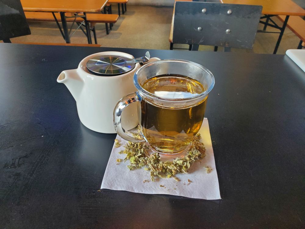 A cuppa light herbal tea