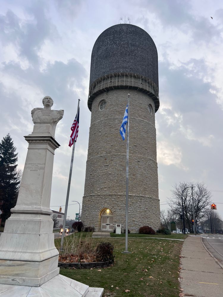 Ypsilanti water tower. 