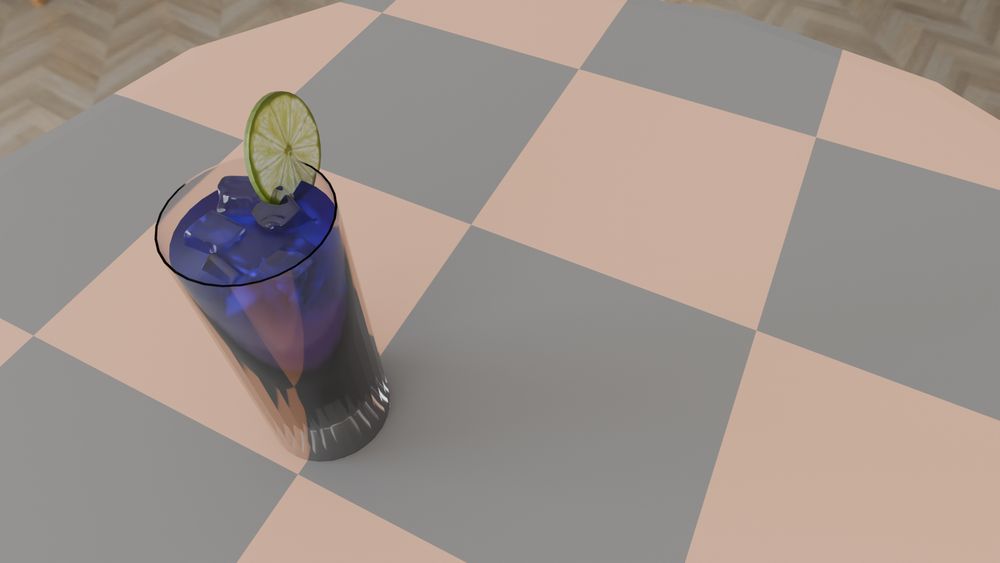 ライムのささったカクテル