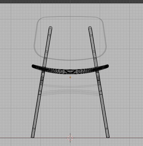 椅子　足と座面まで