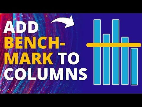 How to Add a Benchmark Line to Column Chart in PowerPoint 🔥 [CHART TIPS]