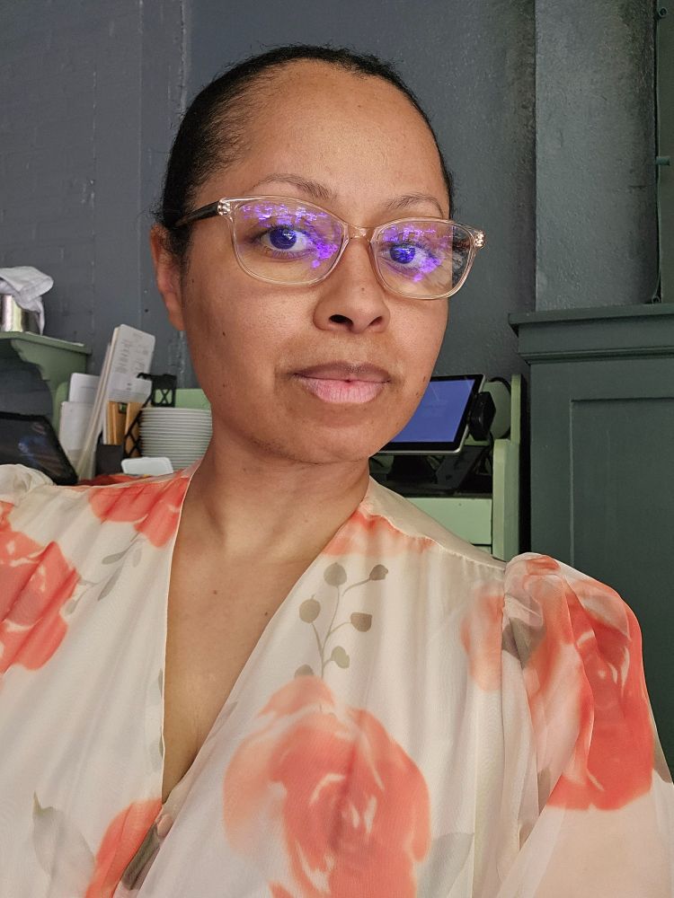 selfie, smizng at the camera