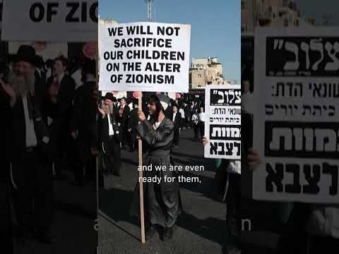 Ultra-Orthodox Jews protest after students' arrest over conscription refusal