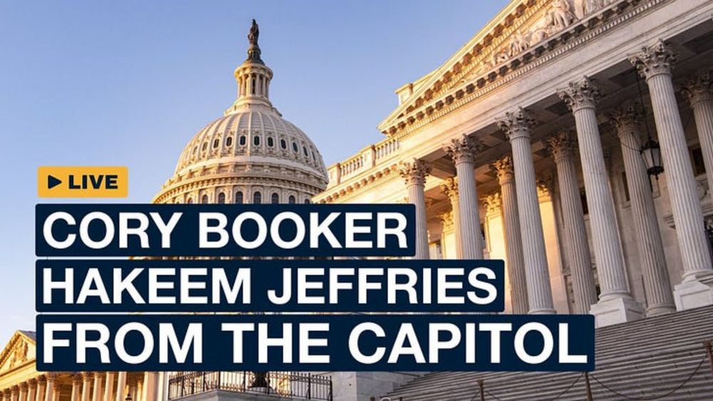 Happening LIVE now: Senator Cory Booker, Leader Hakeem Jeffries hold faith and values marathon at the Capitol