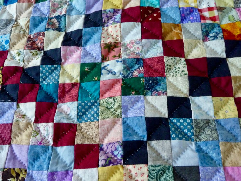 Outrageously amazing Postage Stamp Amish quilt for sale by Amish Spirit Quilts – www.amishspirit.com – 914.564.8089 – info@amishspirit.com Also for sale on Etsy, eBay and Amazon. (Note: prices are a little higher on Etsy, eBay and Amazon to cover their seller fees.)