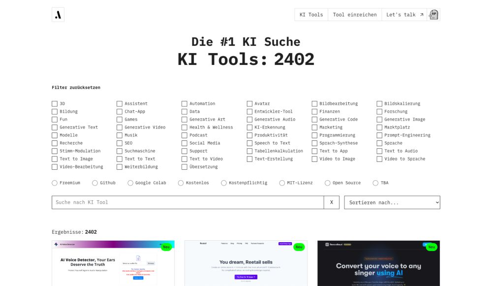 KI Tools - Advanced Innovation