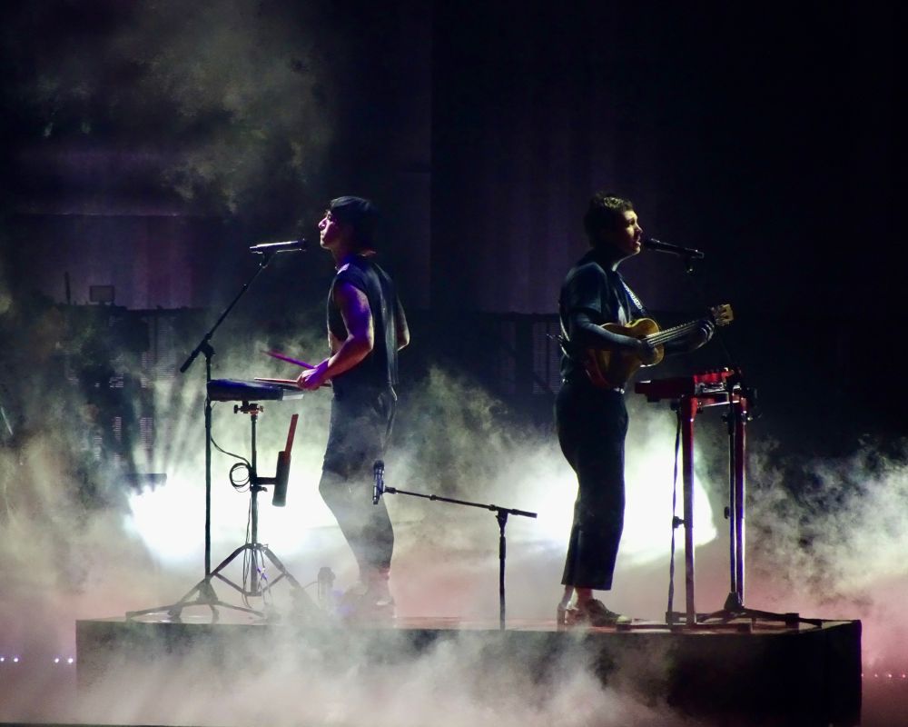 Twenty One Pilots performing at the O2 London