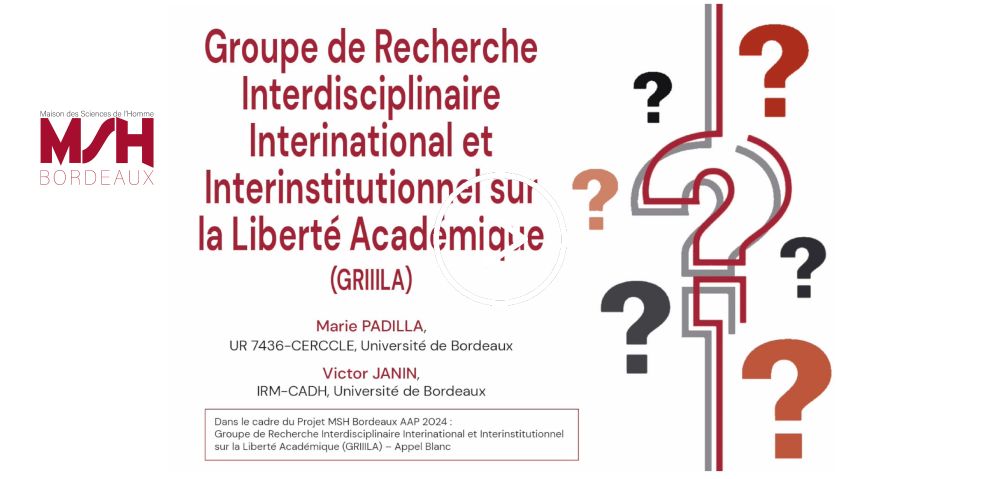 Groupe de Recherche interdisciplinaire interinational et interinstitutionnel sur la Liberté Académique – GRIIILA