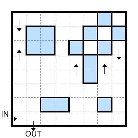 A picture of an Icebarn logic puzzle.