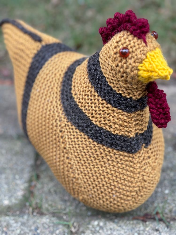 The same chicken, closer up and facing the other way and somehow even wiser.