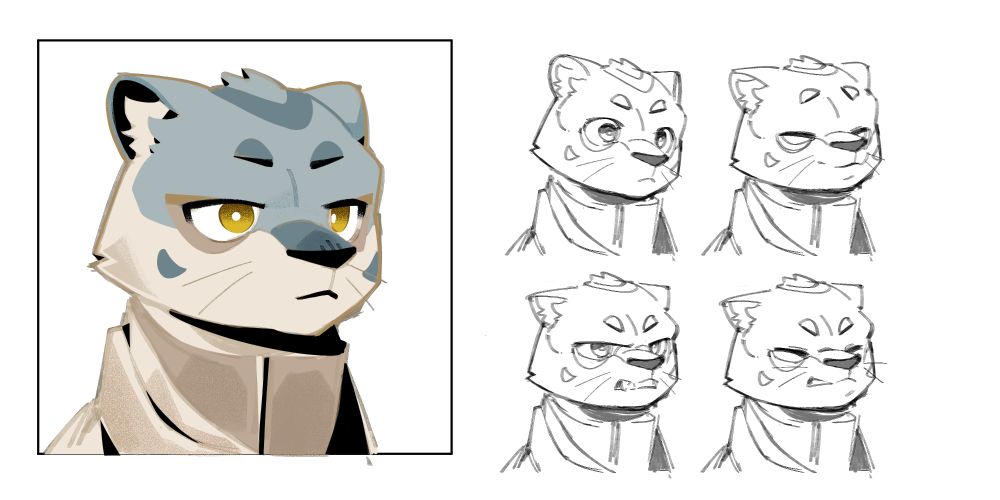 Expression Concept Sheet of Snow for Dogwood