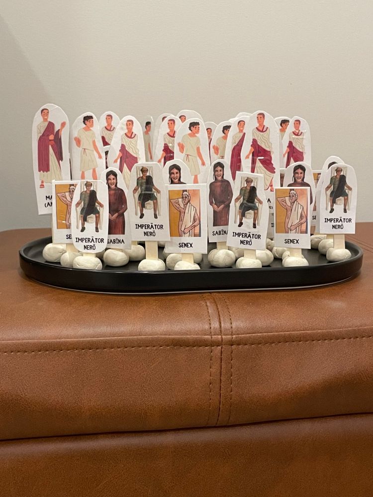 Game pieces: Roman characters