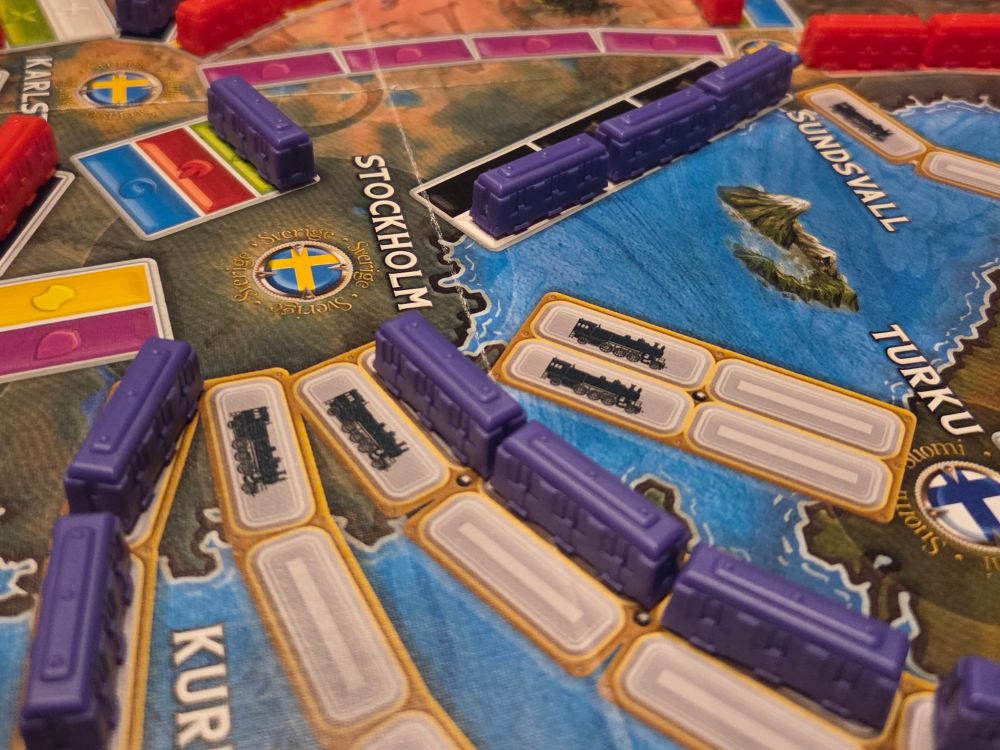 Nahaufnahme Zug um Zug Polarlichter