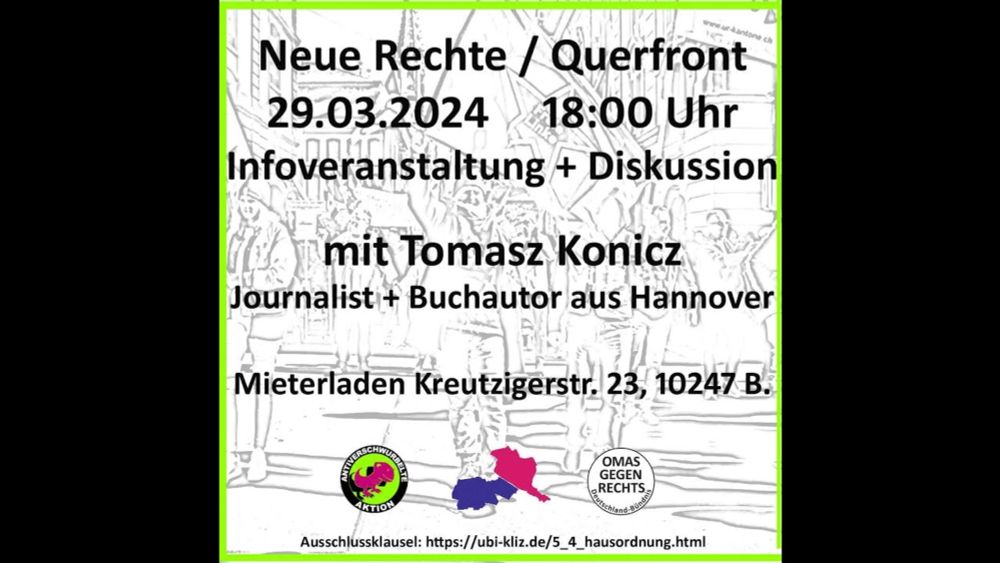 Querfront - Veranstaltung vom 29.03.2024 mit Tomasz Konicz