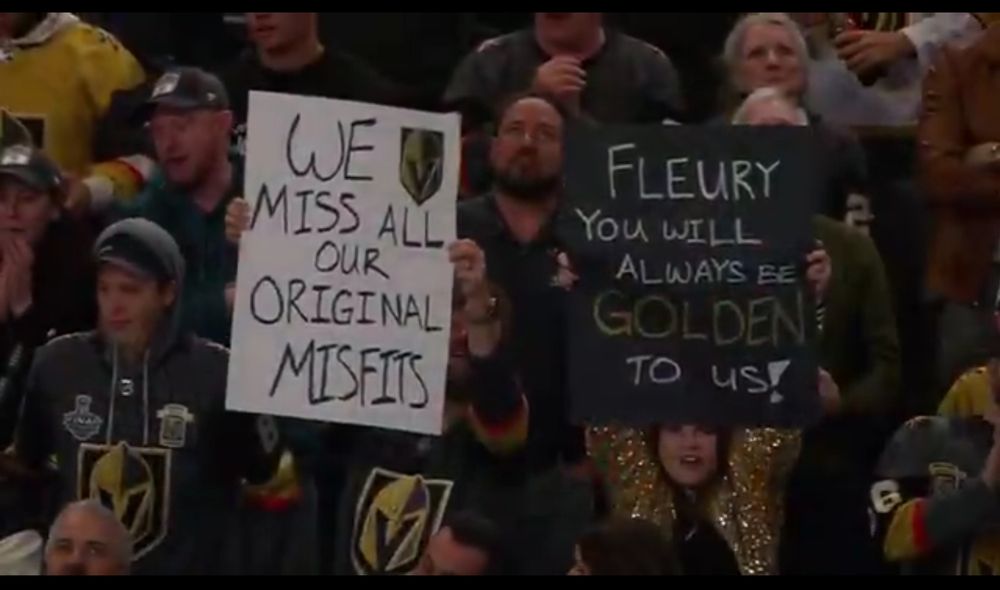 "We miss all our original misfits"
"Fleury you will always be golden to us!"