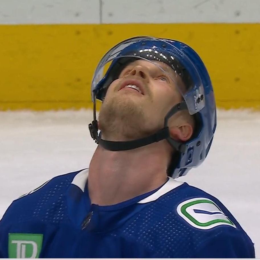 Pettersson looking up at the sky